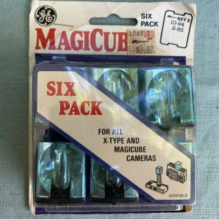 Ge Magicube Six Pack 24 Flashes X - Type Cameras Vintage Photo Kmart Made Usa Adsk