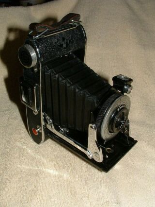 Vintage Folding Bellows Camera Agfa Ansco Readyset Special Pb - 20 Film