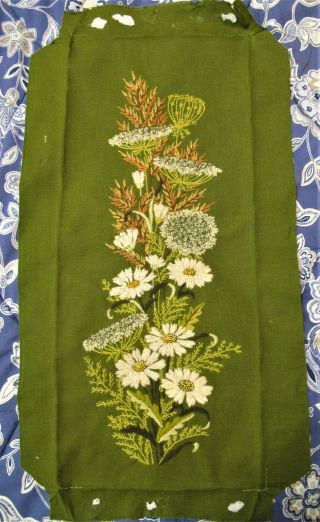 Vtg Finished Crewel Embroidery 70 