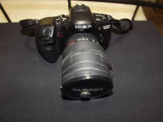 Minolta Maxxum 400si 35mm Slr Film Camera Tamron 28 - 200mm Lens