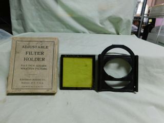 Kodak Adjustable Filter Holder For 3 Inch Square Wratten Filters