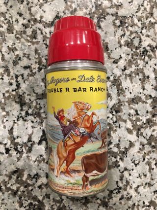 Vintage 1950’s Roy Rogers And Dale Evans Double R Bar Ranch Thermos