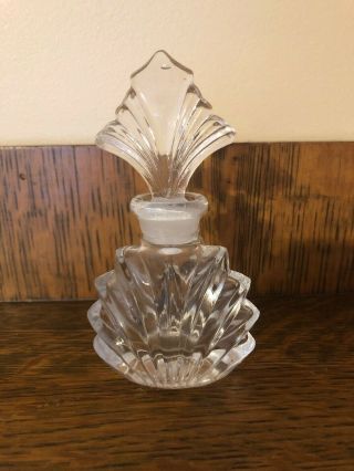 Vintage Art Nouveau Perfume Bottle 5”