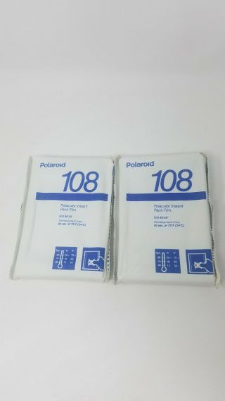 Polaroid Polacolor 108 Film 2 Pack 16 Prints 3 1/4 X 4 1/4 In.  Exp 01/94
