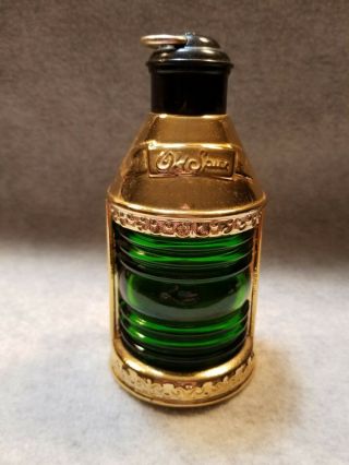 Vintage Old Spice Lantern Decanter After Shave Lotion Glass Bottle - Empty