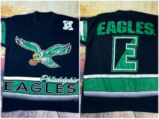 Vintage 1994 Philadelphia Eagles Football 2 Sided Spellout 90s Stitch Mens L