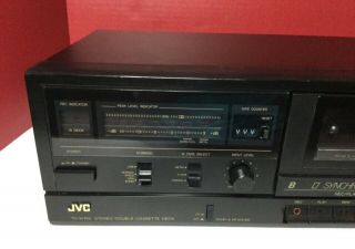Vintage JVC TD - W106 Dual Stereo Cassette Deck Synchro Dubbing - Serviced. 2