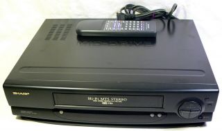 Vintage Sharp Vc - H922u Vcr Vhs 4 - Head Video Cassette Recorder W/ Remote Control