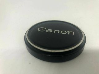 Vintage Canon 50mm Front Lens Cap Slip - On Push - On Black Chrome