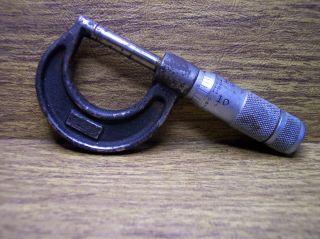 Vintage Lufkin 0 - 1 " No.  1911 Micrometer Caliper Usa