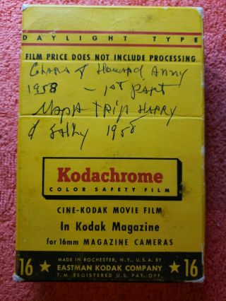16mm Home Movie 1958 Trip To Napa