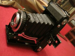 1938/39 Zeiss Ikon Folding Compur Camera With Novar Anastigmat Lens 1:4,  5 F=11cm