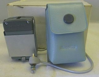 Minolta 16 Film Camera Minolta Baby Bc Iii Bulb Flash Gun With Case