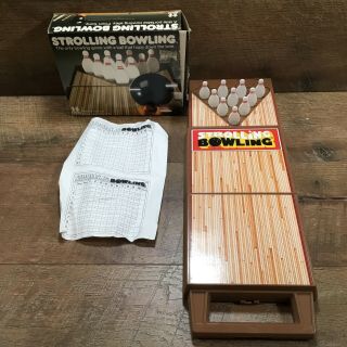 Vintage To My Strolling Bowling With Box And Instructions No Ball