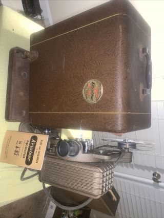 Vintage Keystone 16mm Projector Model A - 82 And Case