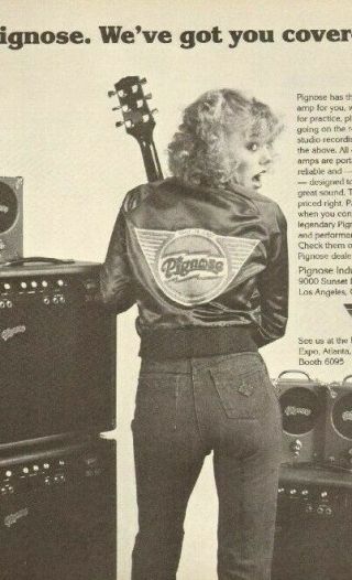 1979 Pignose Guitar Amplifiers - Built To Last - Vintage Ad
