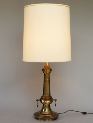 Vintage Large Mid Century / Hollywood Regency Brass Stiffel Table Lamp