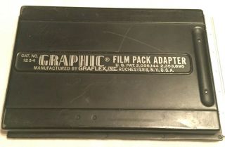 Graflex 4x 5 Graphic Film Pack Adapter Cat.  No.  1234