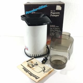 Proctor Silex Popcorn Pumper Vintage White Electric Hot Air Great