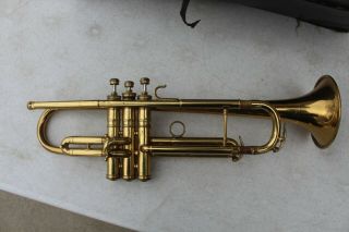 Vintage C.  G.  Conn Trumpet Elkhart IND Made In USA Serial 341723 NEEDS WORK 2
