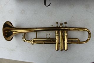 Vintage C.  G.  Conn Trumpet Elkhart IND Made In USA Serial 341723 NEEDS WORK 3