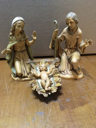 Vtg 1983 Roman Fontanini 7.  5 " Mary Joseph & Jesus Nativity Figures 300 301 Italy