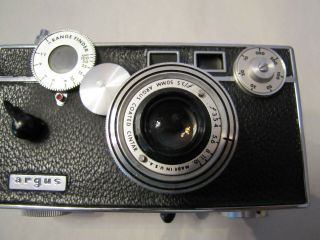 Vintage Argus 35 MM Camera with Custom Leather Case 2