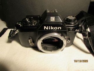 Vintage Nikon Em 35mm Slr Film Camera Body Only Meter Functional