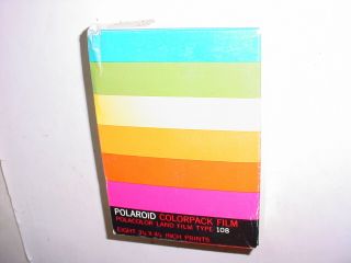 Polaroid Type 108 Polacolor Land Camera Film.  One Pack.  Expired.  Factory