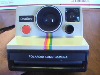Vintage Polaroid Land Camera Sx - 70 Film Rainbow Stripe & Strap