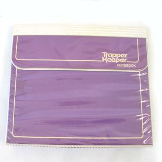 Vintage 1980s Trapper Keeper With 3 Folders Purple Violet