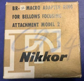 Vintage Nikkor Nikon F Br - 2 Macro Adapter Ring In Package
