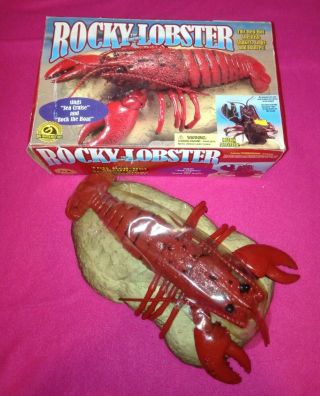Gemmy Rocky The Singing Lobster Shakes Sings & Dances Vintage 14”