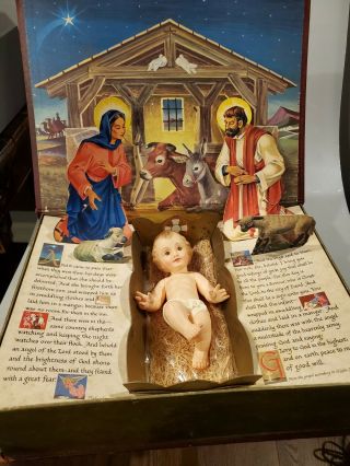 Vintage 1958 Ideal Toy Corp.  The Most Wonderful Story - Birth Of Jesus