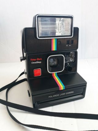 Vintage Polaroid One Step Flash Instant Camera.  Uses 600 Film.