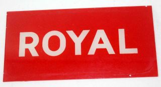 Vintage Conoco Royal Service Station Gas Pump Glass Sign
