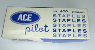 Vintage Ace Pilot 400 Staples Old Stock Full Box