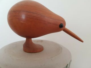 Vintage Retro Mid Century Teak Rimu Wooden Bird Ornament 60s 70s