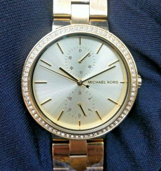 Old Stock - MICHAEL KORS GARNER MK6441 - Gold Tone Stainless Steel Lady Watch 2