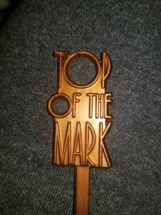 Vintage Top Of The Mark Hotel Mark Hopkins Swizzle Stick San Francisco