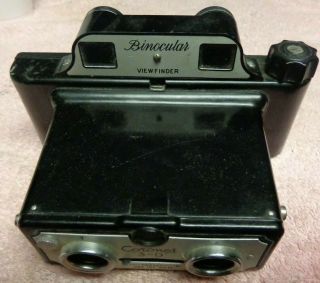 Vintage Coronet 3 - D Stereo 127 Film Camera Binocular Viewfinder Made In England