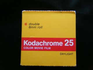 Vintage Kodachrome 25 Color Movie Film - Box - 3/1981 - Double 8mm Roll