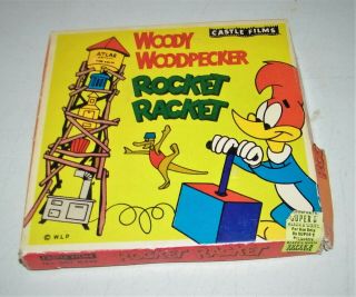 Castle Films Woody Woodpecker Rocket Racket 8mm 561 Black &white Complete