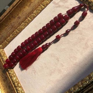 Antique German Faturan Rosary Islamic Prayer 33 Beads Misbaha Tasbih 65.  4gr Old 4
