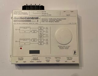 Rare White Audiocontrol 2xs White Crossover Rare Old School Usa Vintage