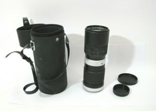 Vtg Vivitar Tele Zoom Film Camera Lens 85mm - 205mm 1:3.  8 Auto Nikon F Mount,  Case