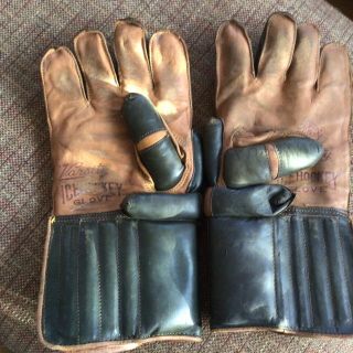 vintage Ice Hockey Gloves,  Varsity,  Gordie Howe,  Johnny Walker Product 2