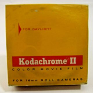 Vintage Kodak Kodachrome Ii Color Movie Film 16mm For Roll Cameras Daylight 1968