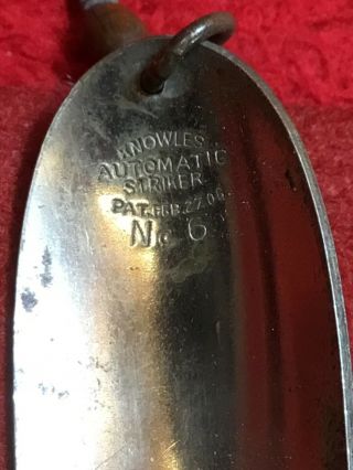 Knowles Automatic Striker 6 Fishing Lure 1918 Spoon 3