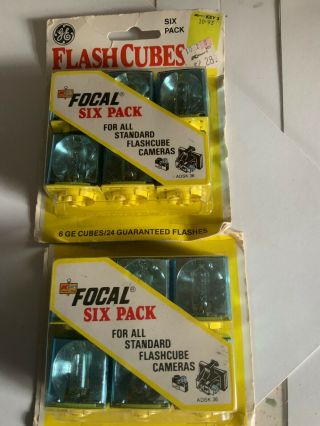 13 Vtg Ge Flash Cubes Flashcubes For All Standard Cameras 52 Flashes Ships